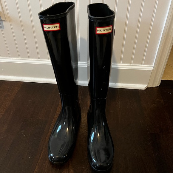 Hunter Shoes - Black hunter rain boots